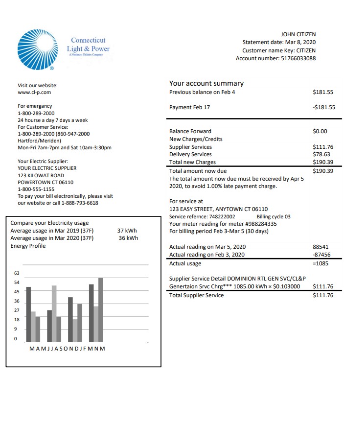  Minol USA business utility bill 